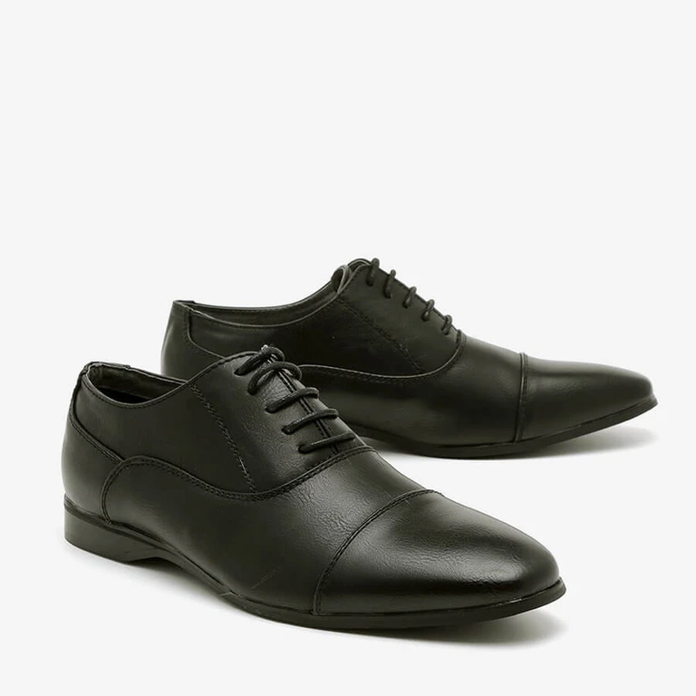 נעלי אלגנט לגברים 1026A מידה גדולה שחור