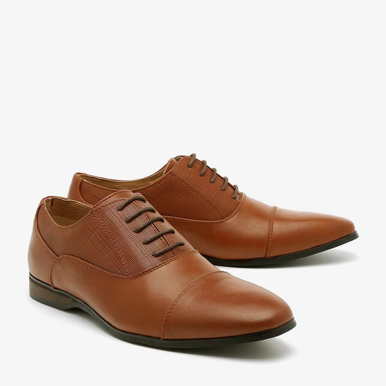 נעלי אלגנט לגברים נעלי חתן 196203 חום