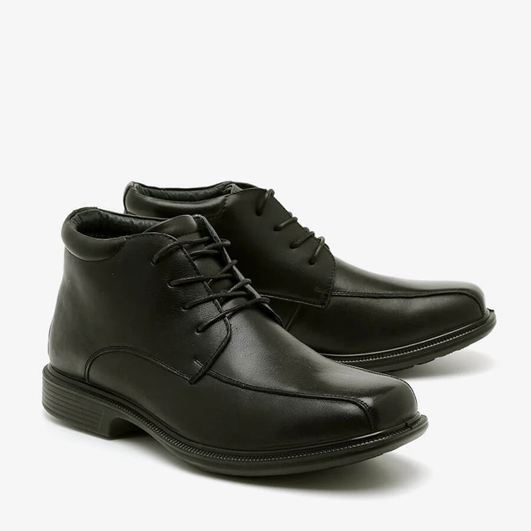 מגף לגבר עור M87711 קומפורט שחור