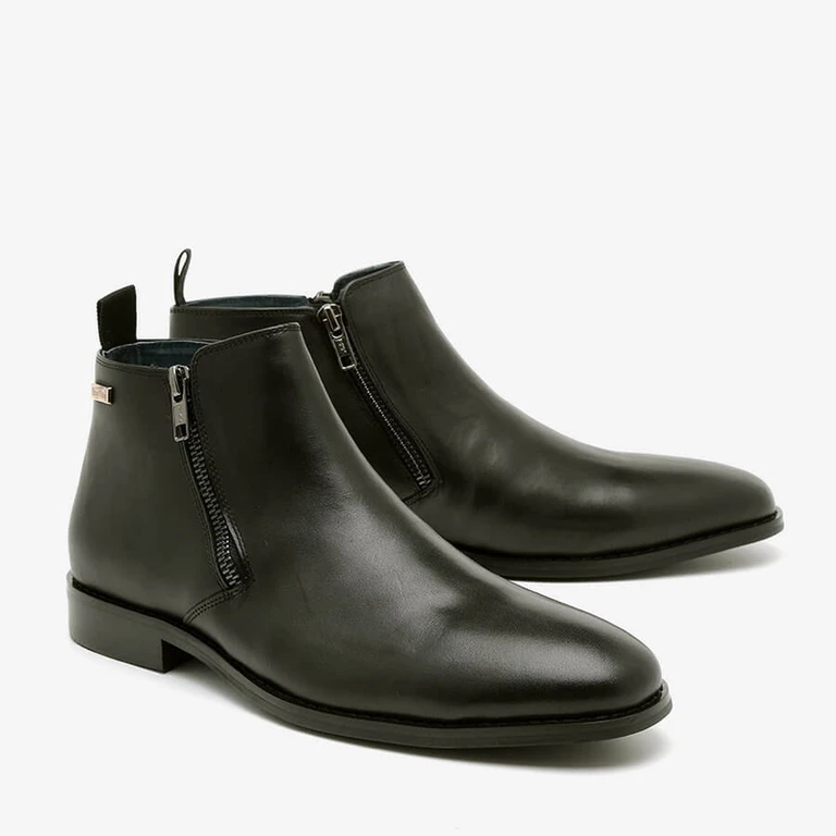 מגף  לגבר עור SY02 שחור