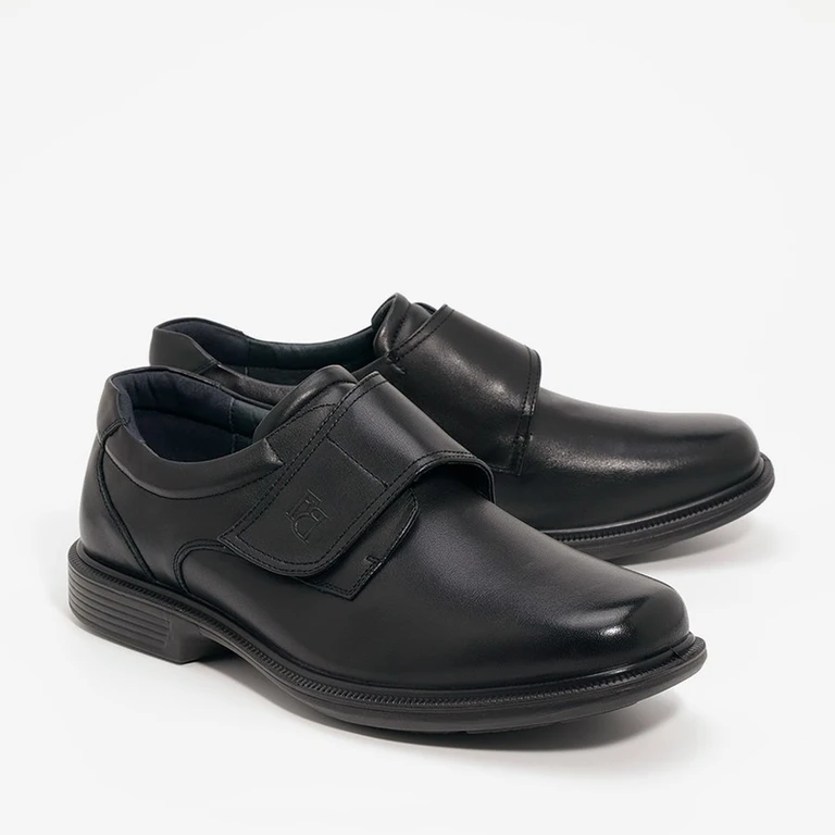 נעלי עור 187717 קומפורט שחור