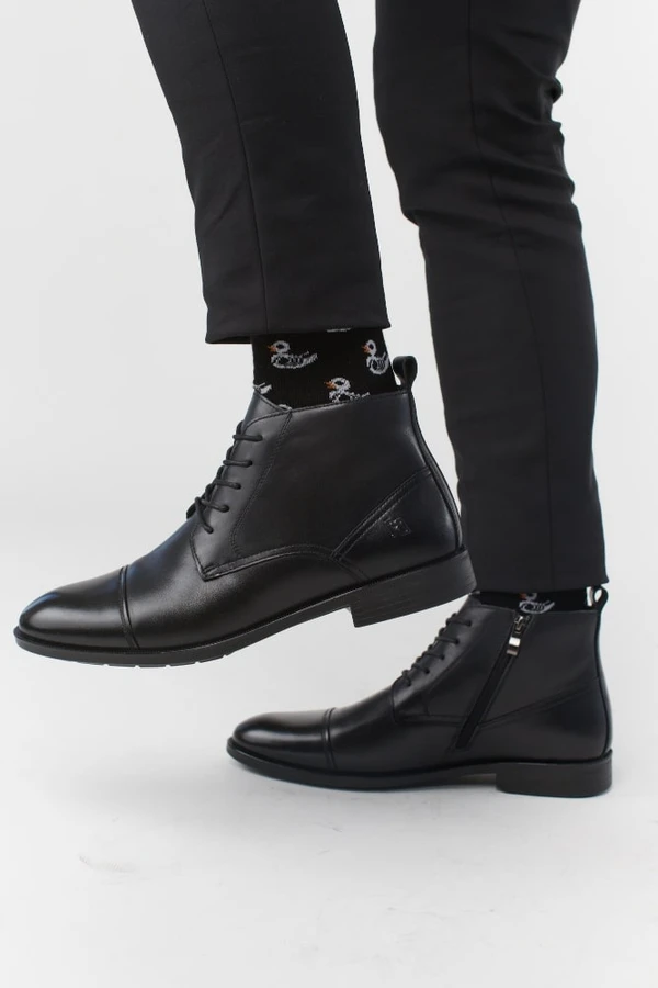 מגף לגבר עור M182271 קומפורט שחור