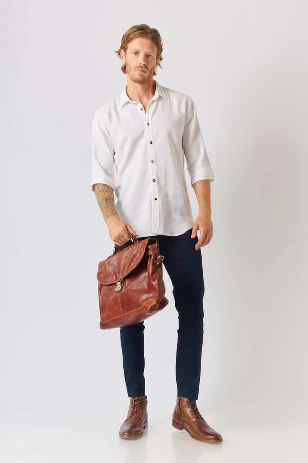 מגף לגבר עור SY01 חום