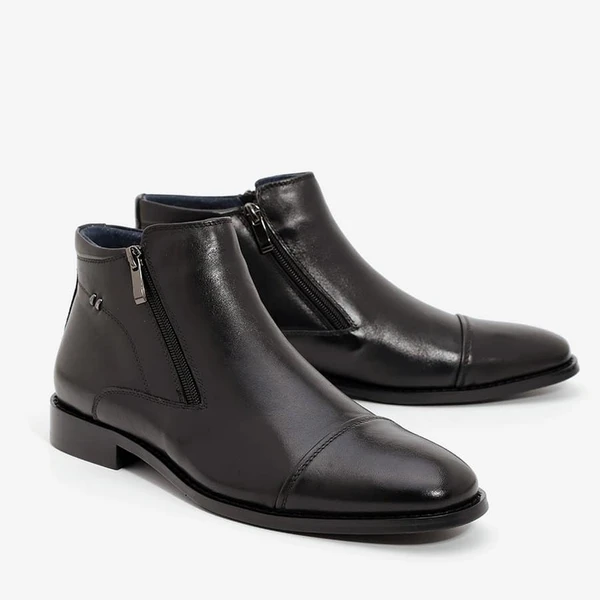 מגף לגבר עור מידה גדולה SY19 שחור