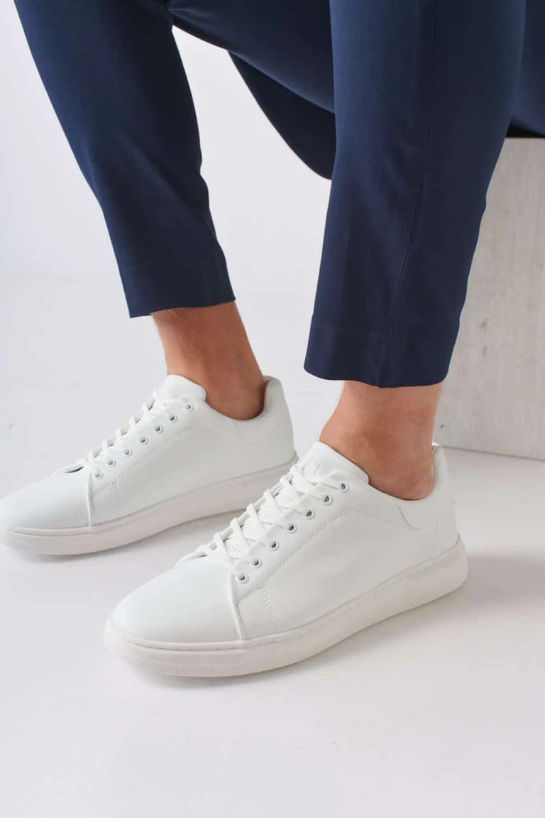 סניקרס לגברים מידה גדולה 001 לבן