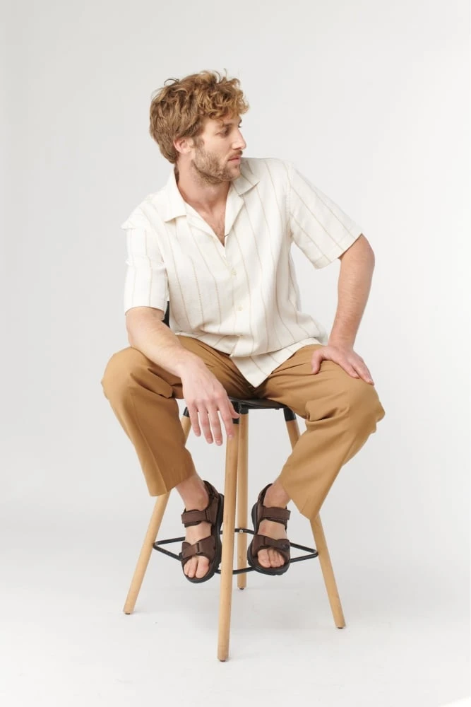 סנדלים לגברים קומפורט 3532 חום