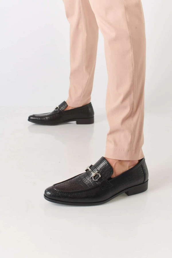 נעלי אלגנט לגברים עור 1912527 שחור