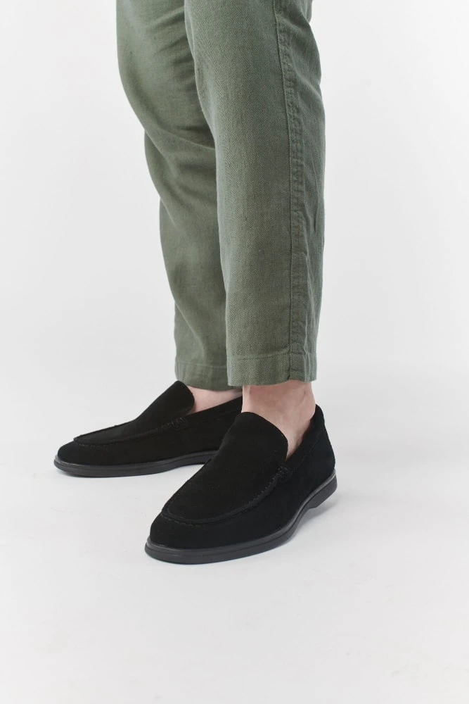 נעלי מוקסין מידה גדולה 1115 שחור