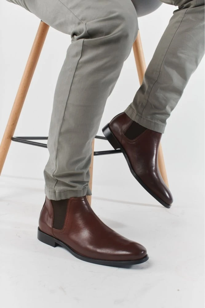 מגף לגבר אלגנט מידה 47 + 48 SY21 חום