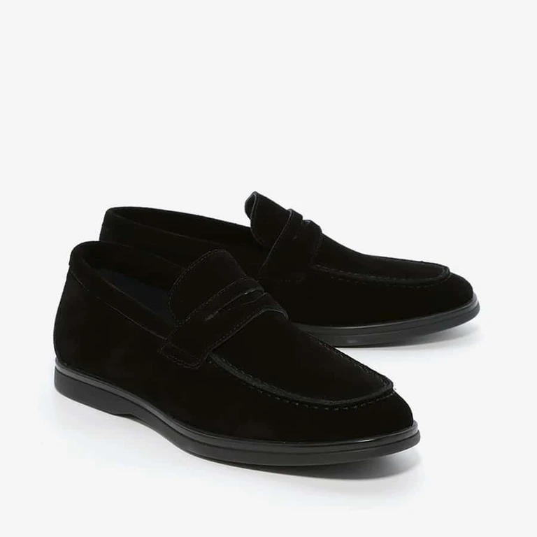 נעלי מוקסין מידה גדולה 1112 שחור