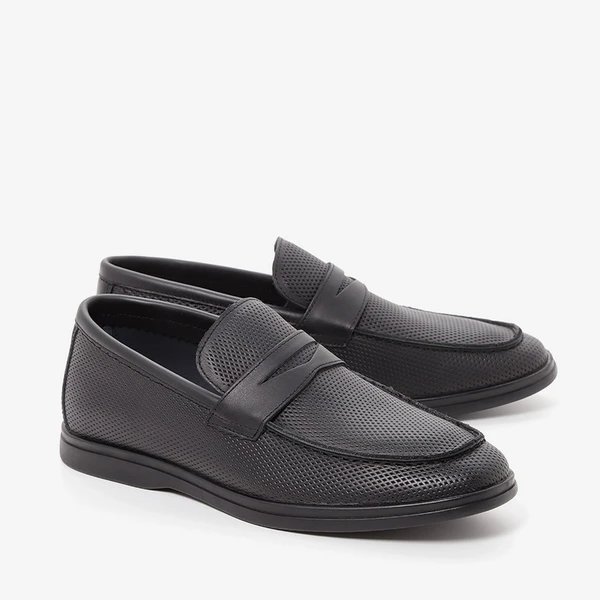 נעלי מוקסין מעור 11124