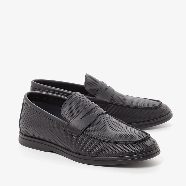 נעלי מוקסין מעור 11124