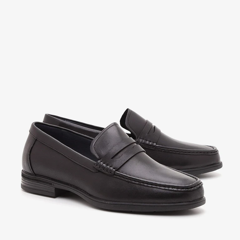 נעלי מוקסין שחור לגברים